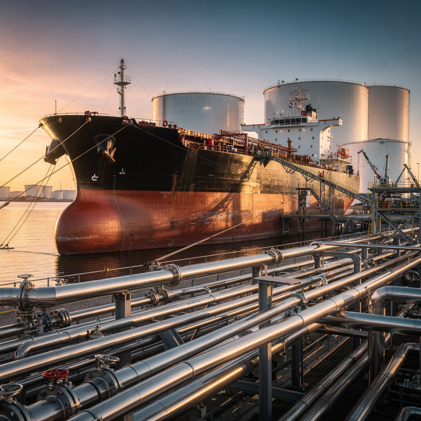 flux-pro-2.0_Prompt_Professional_cinematic_wide_shot_of_a_massive_oil_tanker_docked_at_a_mode-0