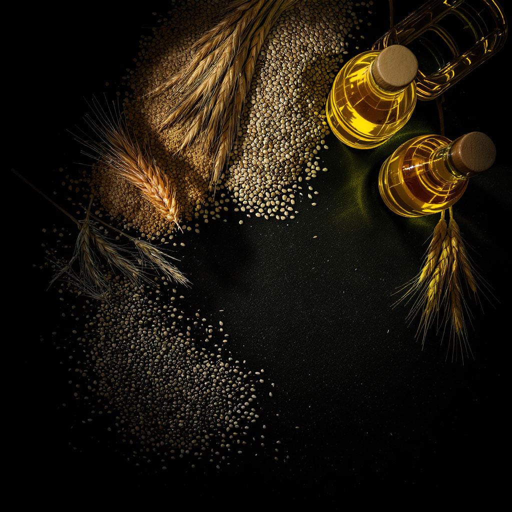 Default_Closeup_photo_of_bulk_grains_and_edible_oils_golden_wh_0